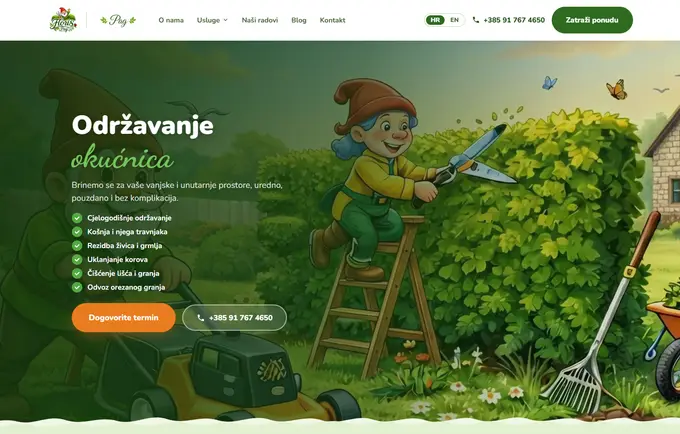 Floris — naslovnica web stranice