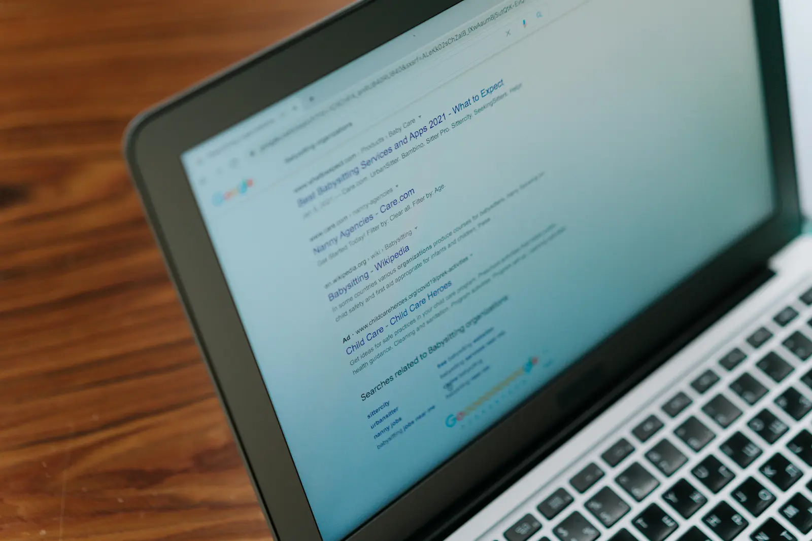 Computer screen showing website landing page optimized for lead generation conversion