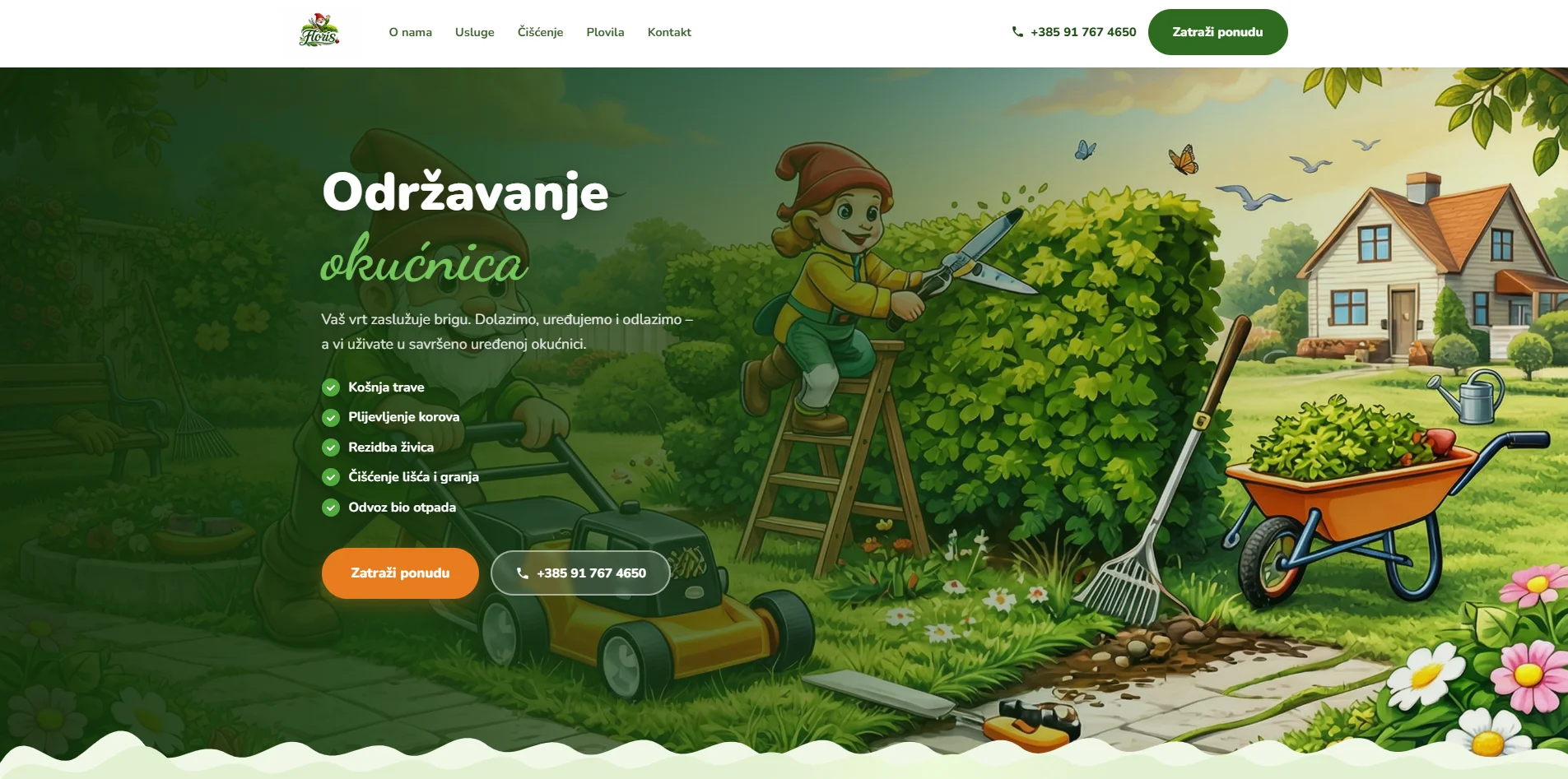 Floris HR small business website design by Snuki Digital