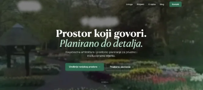 Green Plan website homepage design by Snuki Digital