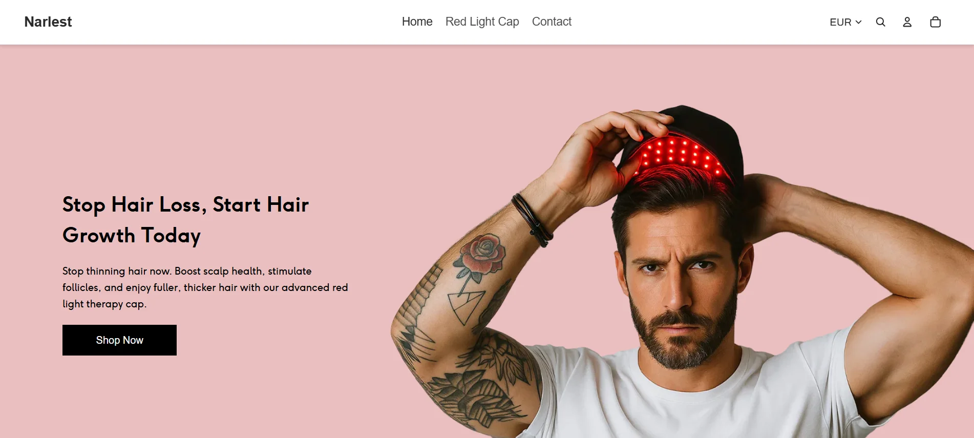 Narlest high-converting Shopify store design by Snuki Digital
