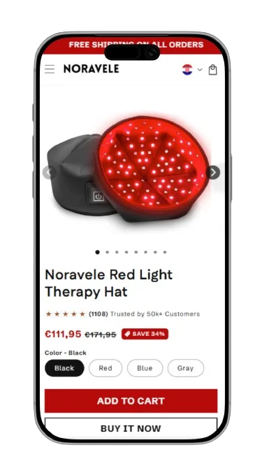 Noravele new mobile